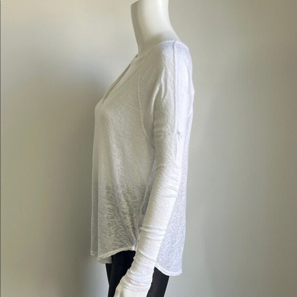 Rails Aden Long Sleeve Tee in White - XS - Picture 4 of 11